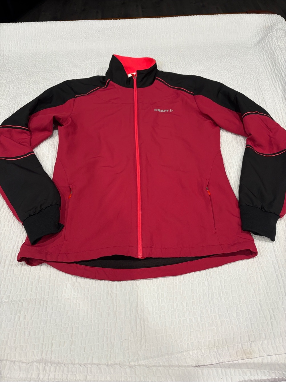 Craft Women's Cherry Red  & Black Running Jacket
 
Size M        NWOT
